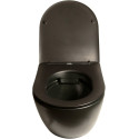 Унитаз подвесной SantiLine SL-5018MB безободковый, с микролифтом