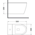 Унитаз подвесной TEKA Manacor 117320002 rimless с микролифтом