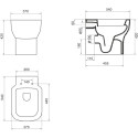 Унитаз приставной BelBagno Vaso BB127CB