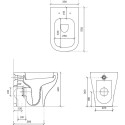 Унитаз приставной Galassia Plus Design 6113