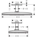 Верхний душ Axor ShowerSolutions 35281000