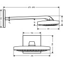 Верхний душ Hansgrohe Raindance Select E 300 3jet 26468400