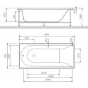 Акриловая ванна AM.PM Inspire 170х75 без гидромассажа