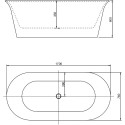 Акриловая ванна Aquanet Smart 260053 170, белая матовая