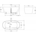 Акриловая ванна BelBagno BB72-1500