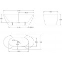 Акриловая ванна BelBagno BB77-1700