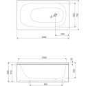Акриловая ванна Cezares Eco 120x70