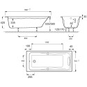 Акриловая ванна Jacob Delafon Odeon up 170x70 + слив-перелив