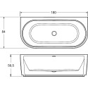 Акриловая ванна Riho Desire 184x84