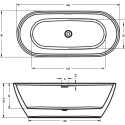 Акриловая ванна Riho Inspire FS 180x80