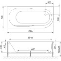 Акриловая ванна Royal Bath Azur RB 614203 L 170 см