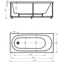 Акриловая ванна Акватек Оберон 170x70 OBR170-0000026 слив слева