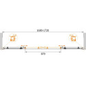 Душевая дверь в нишу Cezares Anima BF2 170 C Cr