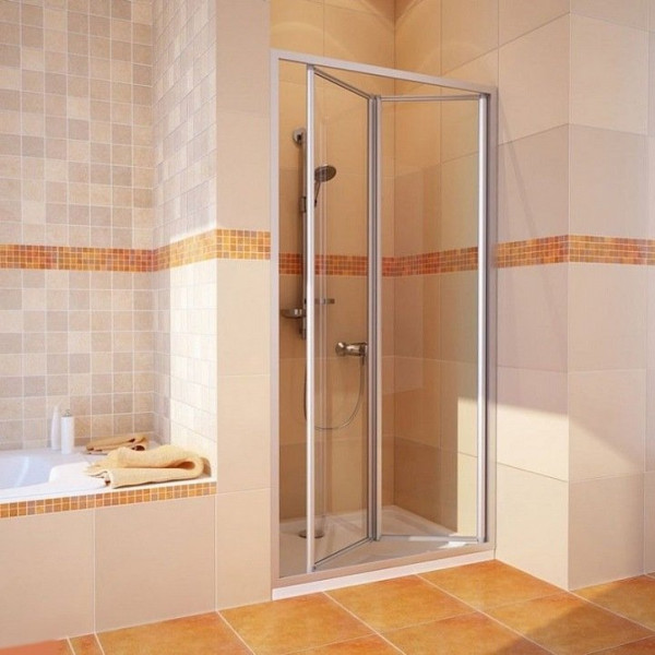 Душевая дверь в нишу GuteWetter Practic Door GK-404 правая (68-72)x190 стекло бесцветное, профиль мат. хром
