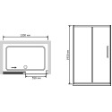 Душевая дверь в нишу RGW Passage PA-12 (1200x1250)x1950 профиль хром