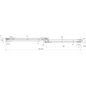 Душевая дверь в нишу Ravak MSD2-100 R Transparent, профиль хром