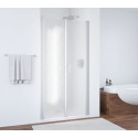 Душевая дверь в нишу Vegas Glass E2P 85 07 02 профиль матовый хром, стекло шиншилла