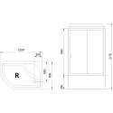 Душевая кабина Royal Bath BK RB8120BK5-WT-CH-R