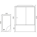 Душевая кабина Royal Bath BP RB8100BP3-WC-R