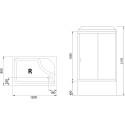Душевая кабина Royal Bath BP RB8120BP5-WC-CH-R