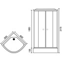 Душевая кабина Royal Bath RB90HK7-WC-CH