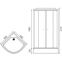 Душевая кабина Royal Bath RB 90HK7-WT