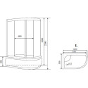 Душевая кабина Timo Standart T-1120 L