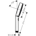 Душевая лейка Hansgrohe Pulsify 105 3jet 24100000 хром