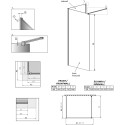 Душевая перегородка Radaway Modo New Black IV 140x100