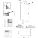 Душевая перегородка Radaway Modo New IV 90x80