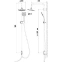 Душевая стойка Argo Barron AGD 25.1163 C