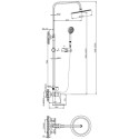 Душевая стойка BelBagno Ancona VSCM-CRM