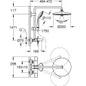 Душевая стойка Grohe Euphoria 27475001