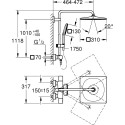 Душевая стойка Grohe Rainshower SmartActive 310 26649000 с термостатом, хром