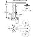 Душевая стойка Grohe XXL Eurodisc Cosmopolitan System 210