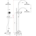 Душевая стойка Lemark Intense LM5662C