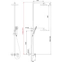 Душевая стойка Lemark Tropic LM7005C