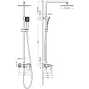 Душевая стойка Timo Selene SX-1030/03 черная