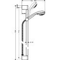 Душевой гарнитур Hansgrohe Crometta 85 Vario 27762000 Unica Crometta