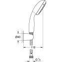 Душевой комплект Grohe Eurosmart 123582 для ванны с душем