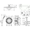 Душевой комплект Hansgrohe ShowerSelect 15743000 6 в1