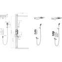 Душевой комплект Timo Petruma SX-5079/00SM С ВНУТРЕННЕЙ ЧАСТЬЮ, хром