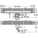 Душевой лоток Viega Advantix Vario 736552 30 - 120 см с решеткой