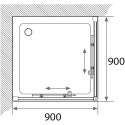 Душевой уголок AQUATON Ritsa 90х90 см, квадратный