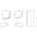 Душевой уголок BelBagno Uno 195 A 2 80 C Cr
