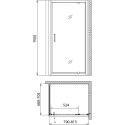 Душевой уголок Gemy Sunny Bay S28150-A70 80х70 см