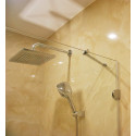 Душевой уголок GuteWetter Lux Festt GK-001 правый 90x90 см стекло бесцветное, фурнитура хром