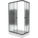 Душевой уголок Niagara Eco NG-012-14Q black мозаика, с поддоном