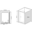 Душевой уголок RGW Classic CL-41 (710-760)x900x1850