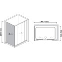 Душевой уголок RGW Classic CL-43 (1460-1510)x800